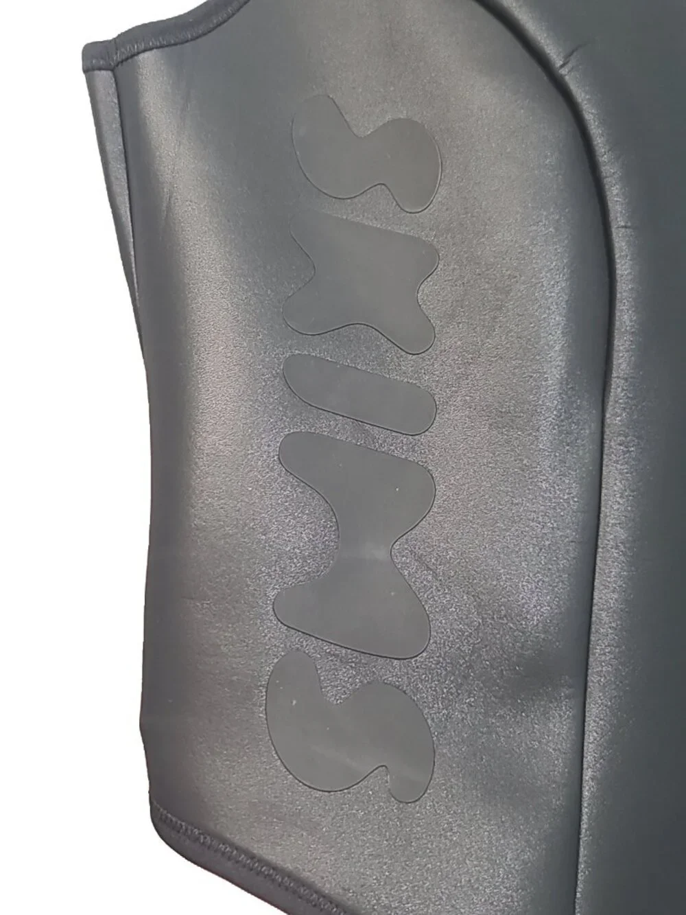 SKIMS Rubberized Scuba Swim Scoop Neck One Piece Swimsuit 4X Black NWT